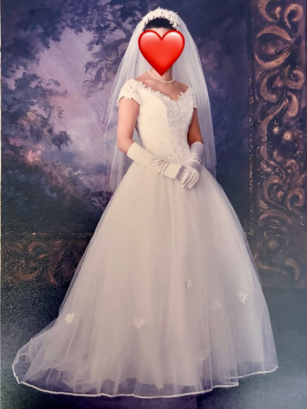 Like New Vintage Wedding Dress and Petticoat Set ( Worn once for photo shoot )